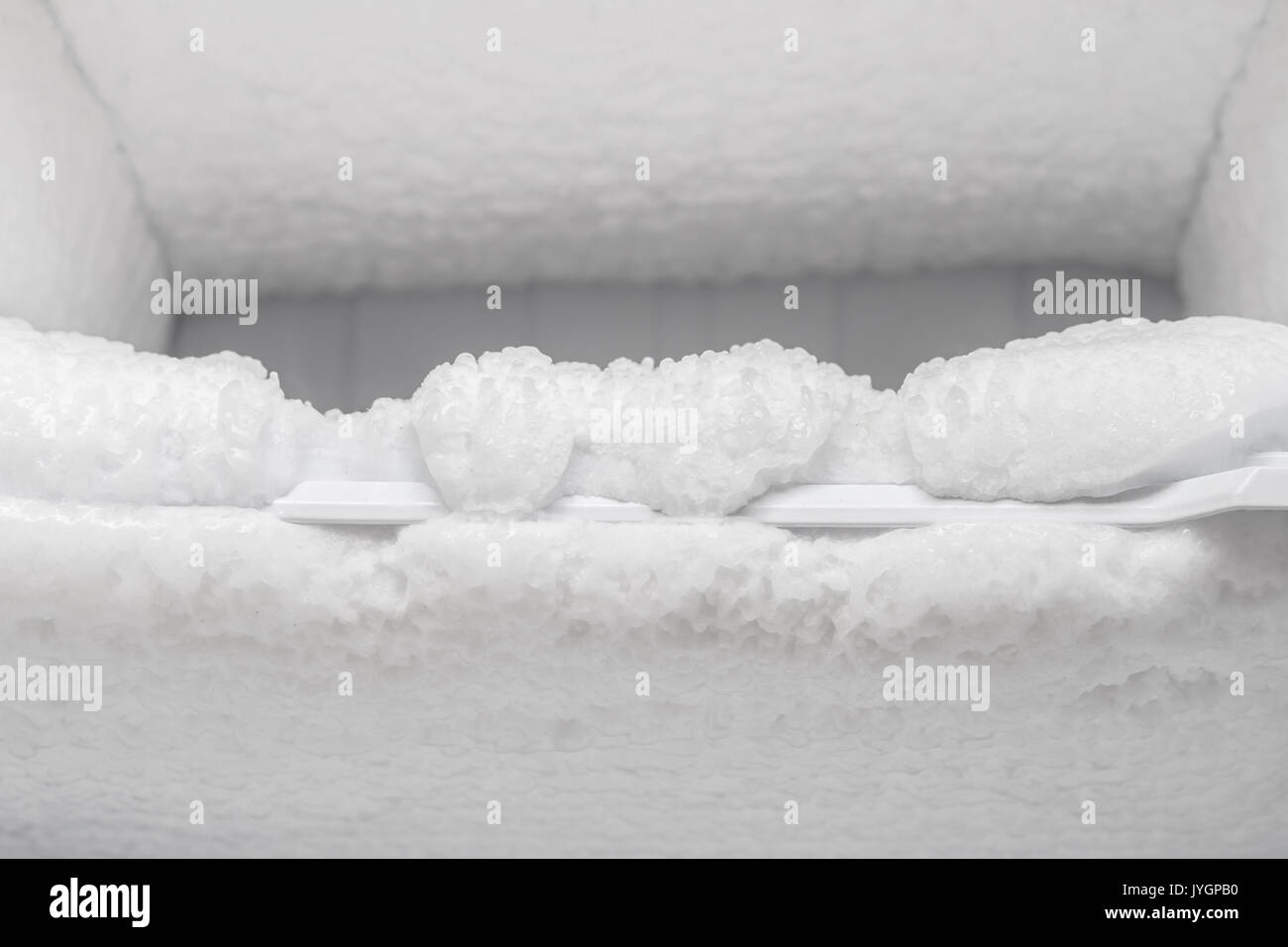 frozen ice stuck with freezer Stock Photo Alamy