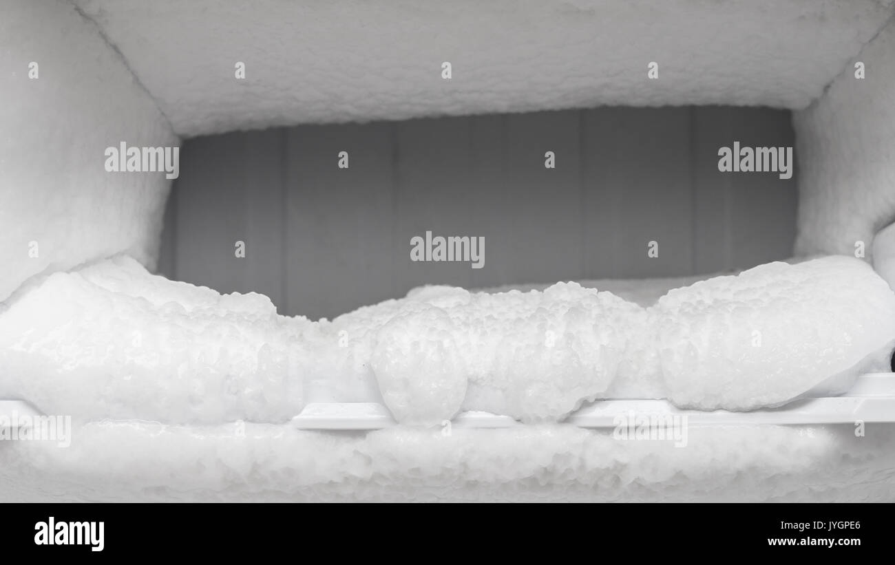 frozen ice stuck with freezer Stock Photo Alamy