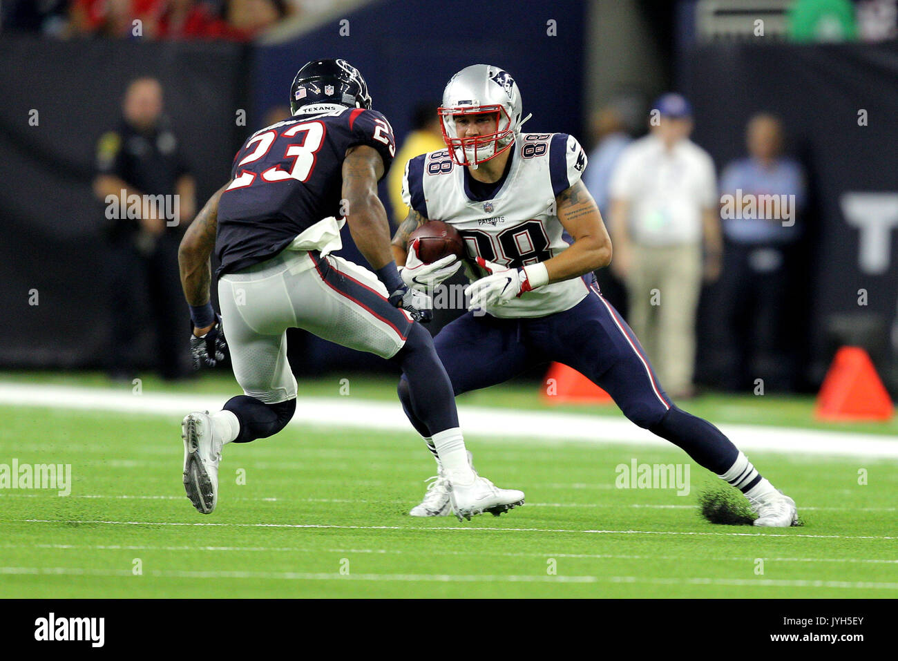 Houston, Texas, USA. 19th Aug, 2017. New England Patriots tight end
