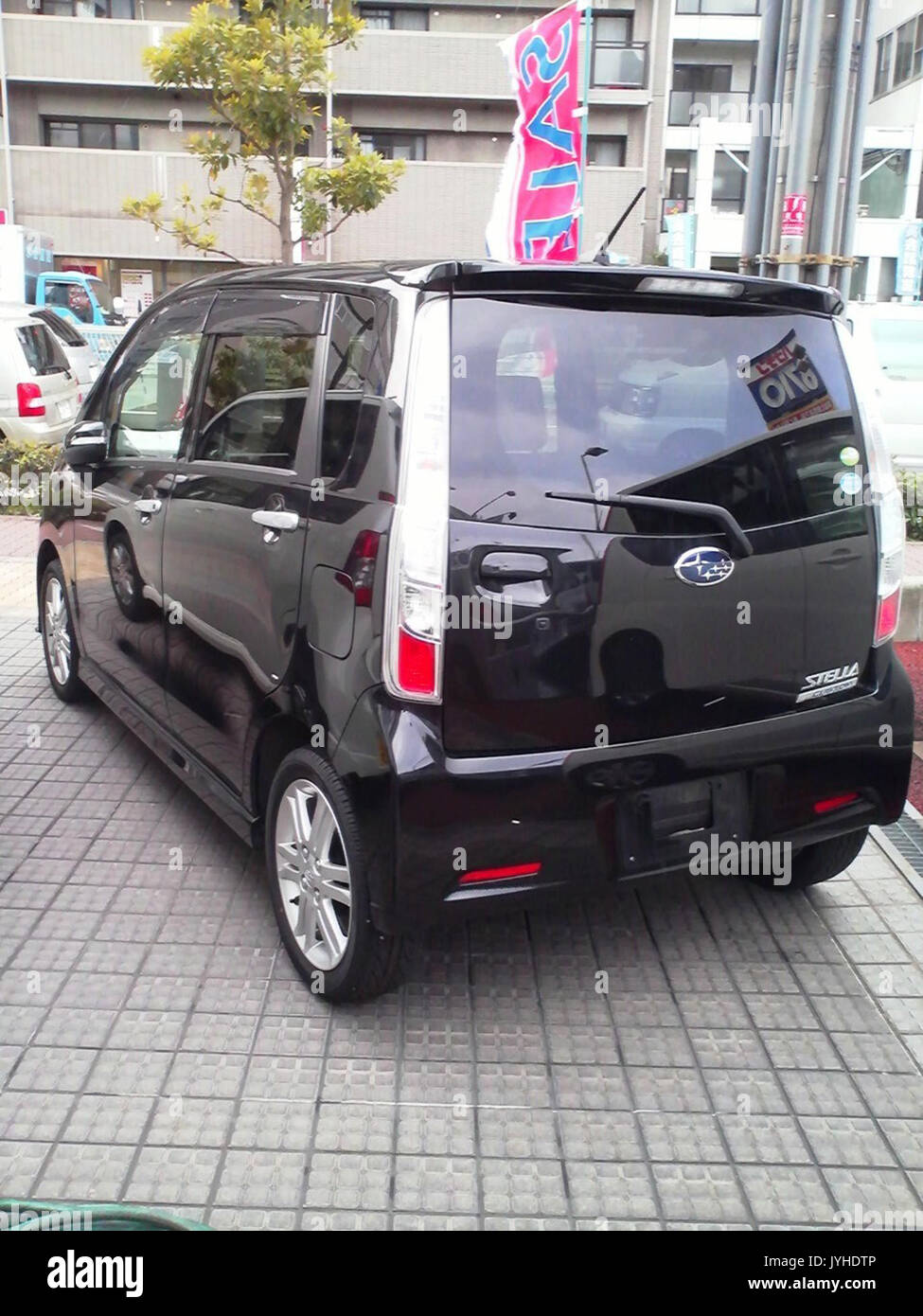 2nd generation Subaru Stella custom rear Stock Photo - Alamy