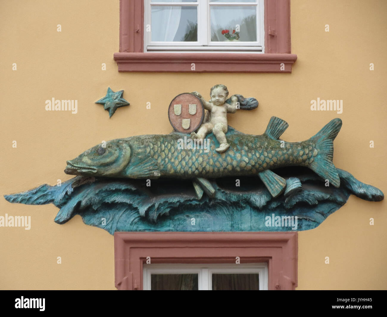 20160419Goldener Hecht Heidelberg1 Stock Photo