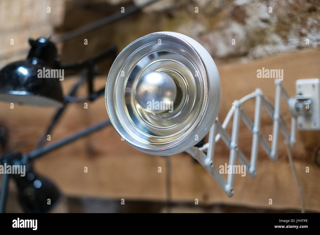 white desktop light , vintage office light Stock Photo Alamy