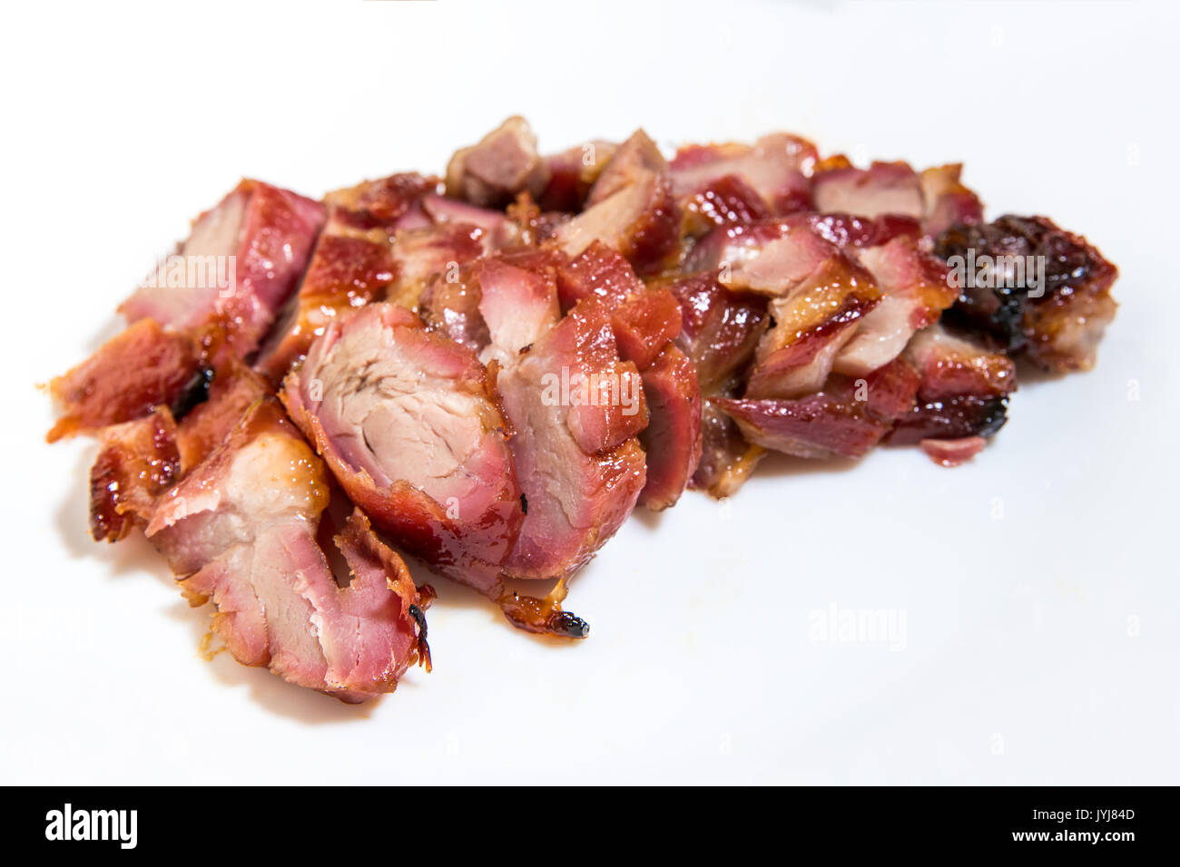 Cantonese barbecued pork - Char siu Stock Photo