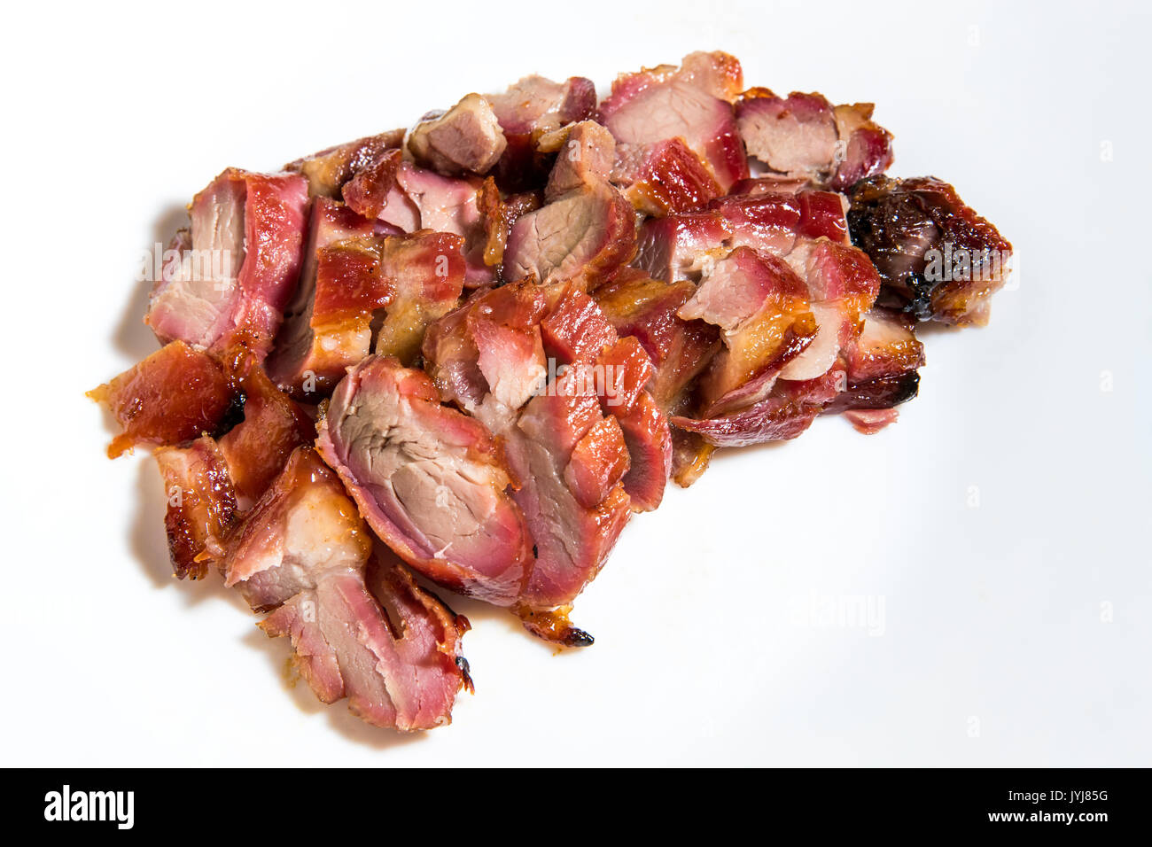 Cantonese barbecued pork - Char siu Stock Photo