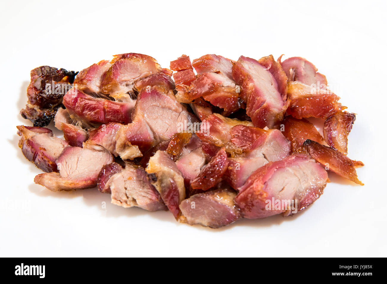 Cantonese barbecued pork - Char siu Stock Photo