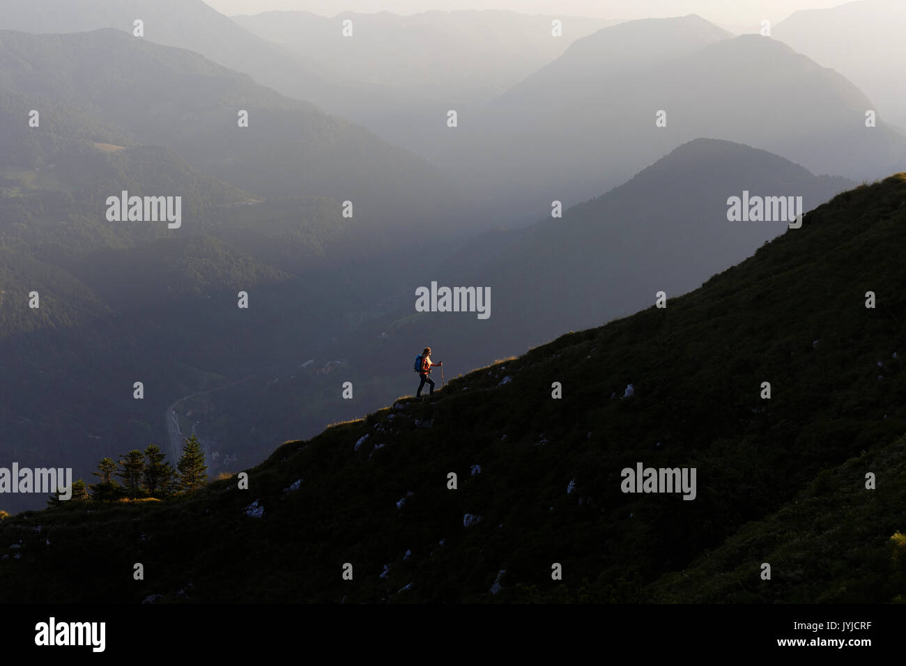 Walking up a mountain hi-res stock photography and images - Alamy