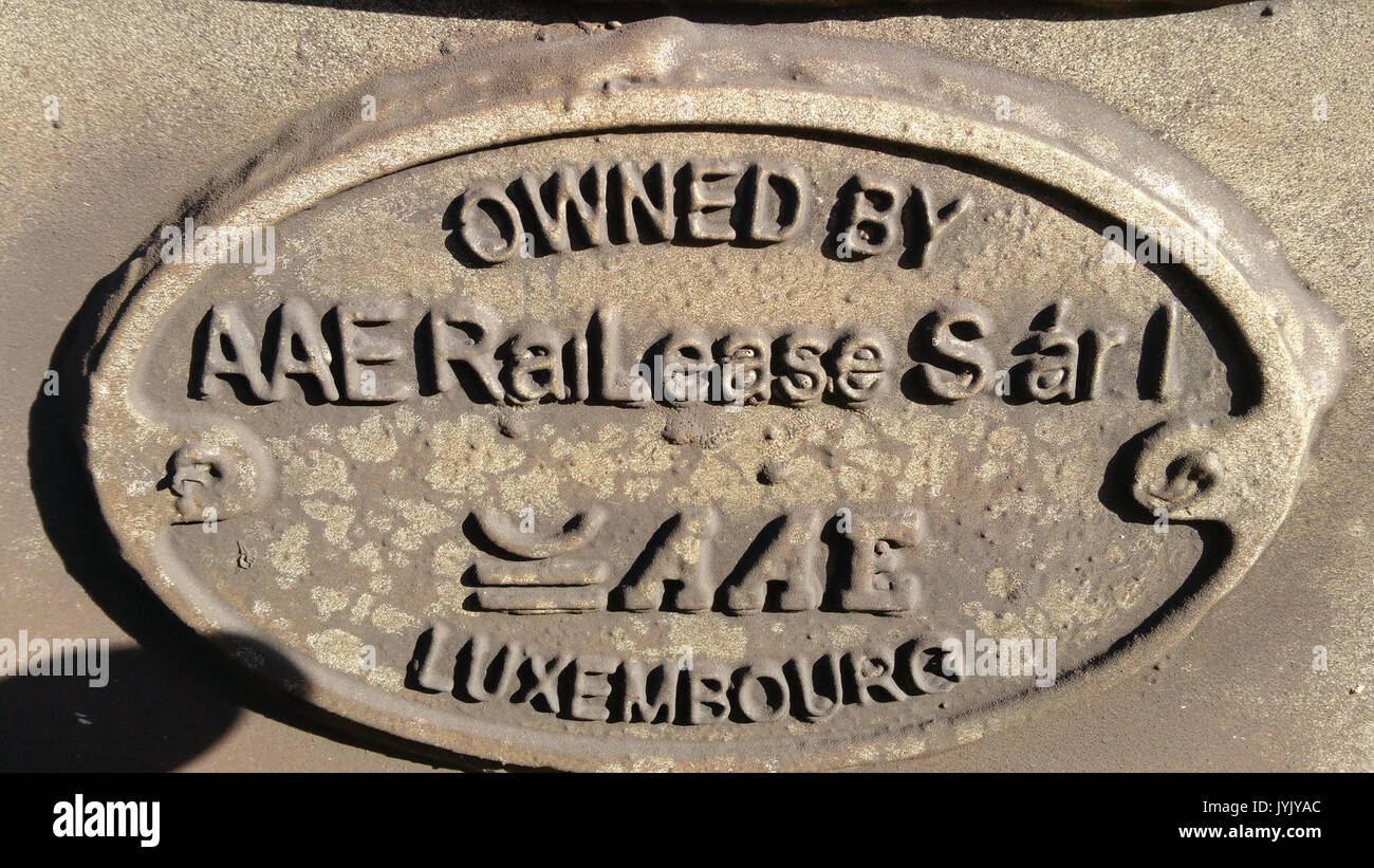 Ownership Plate Engine Train identification plate hi-res stock photography and images - Alamy