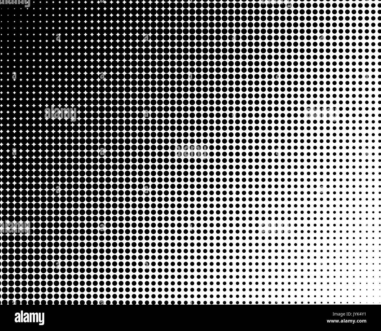 Vertical gradient black halftone dots background. Pop art template ...
