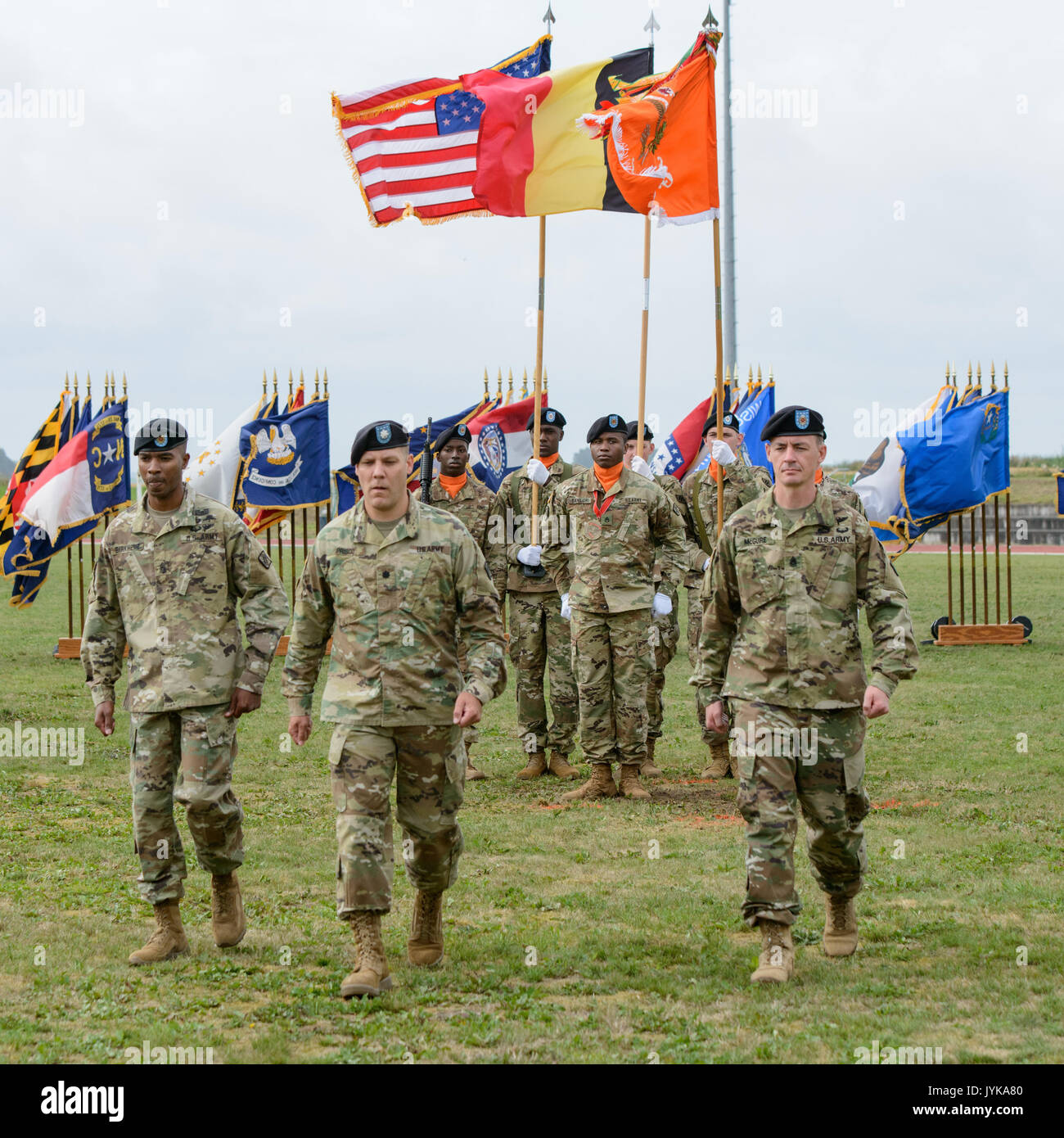 From left, U.S. Army Command Sgt. Maj. Joe C. Birkhead IV, former ...