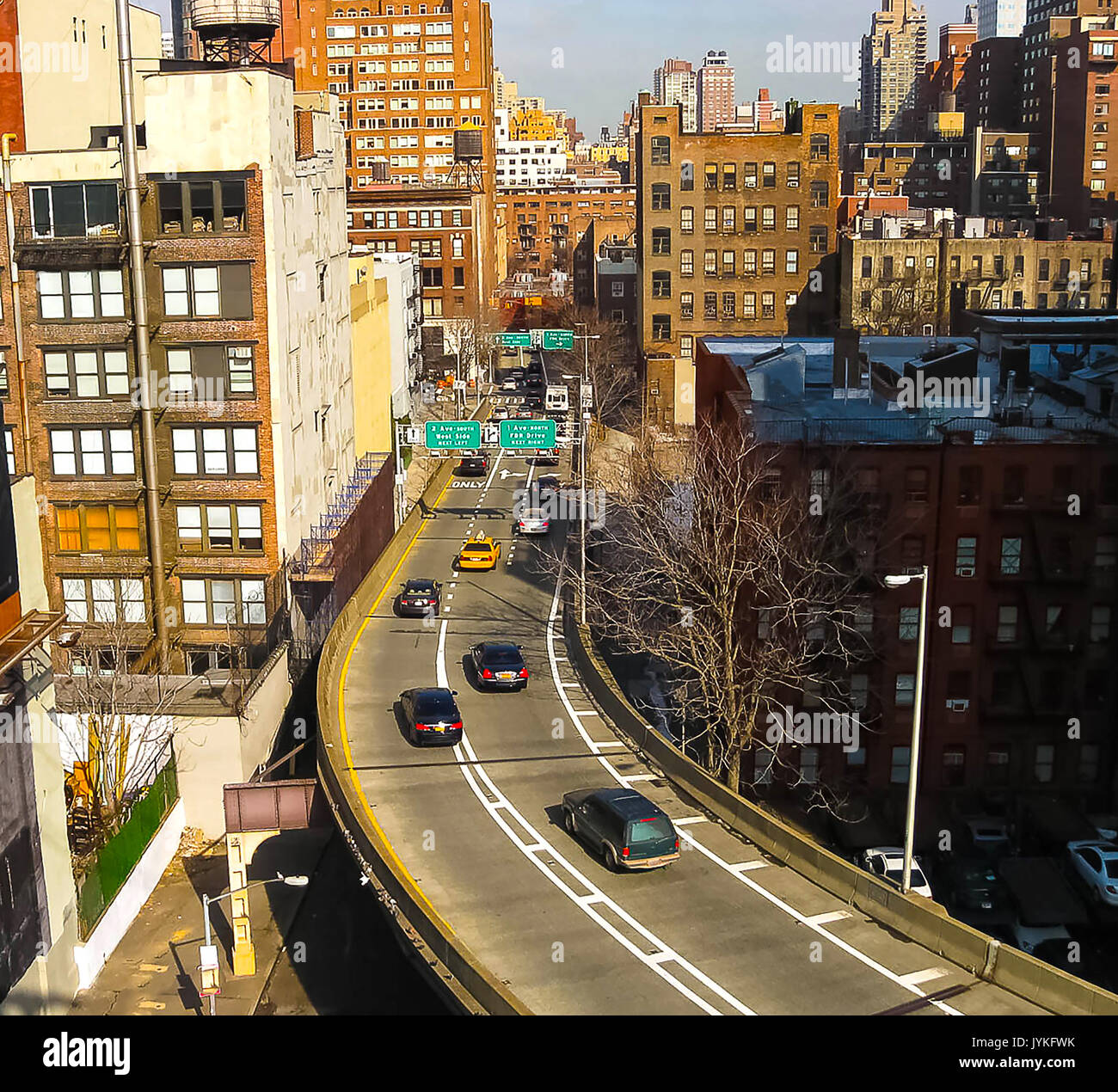 New York City Manhattan view with skyscrapers Stock Photo - Alamy