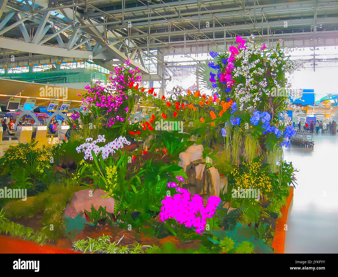 Thailand bangkok orchid flowers hires stock photography and images Alamy