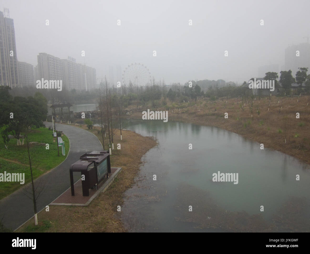 A stream in Yanghu Wet Land, picture1 Stock Photo