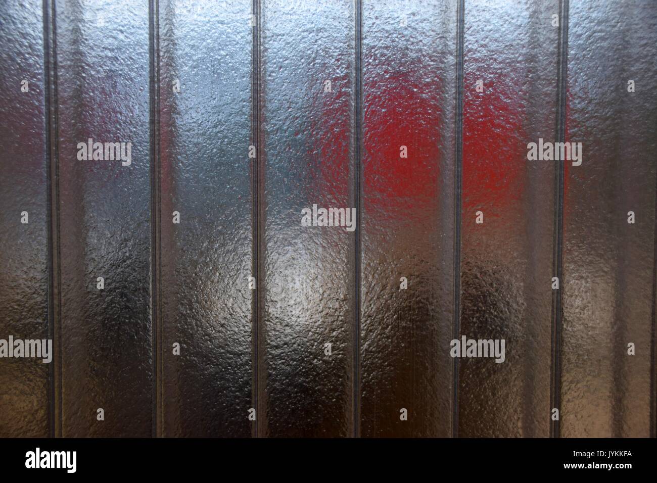 clear plastic Partition wall with reflections, translucent wall, acrylic glass Stock Photo Alamy
