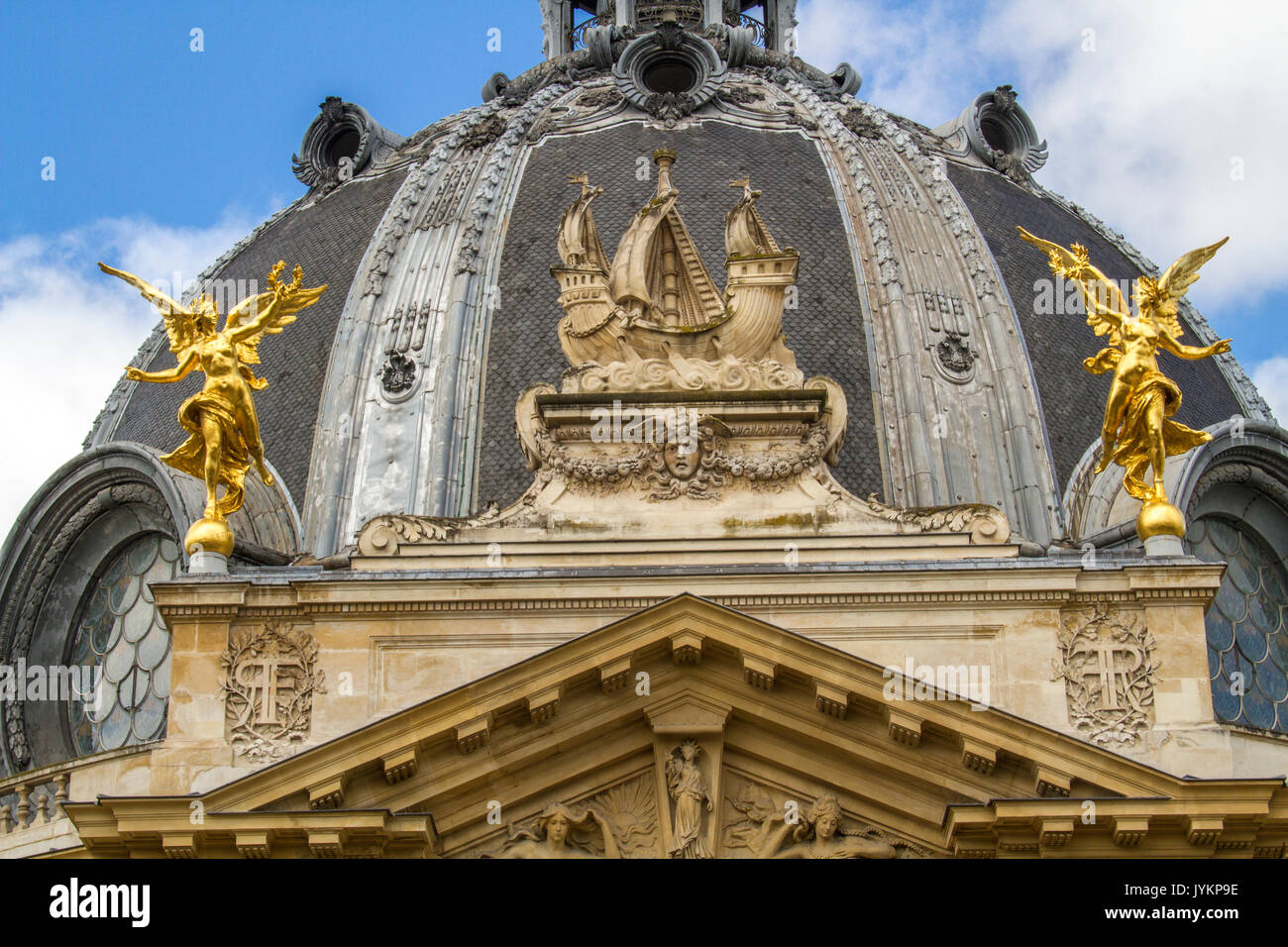 Architectural detail of the Petit Palais, Paris, France. Stock Photo