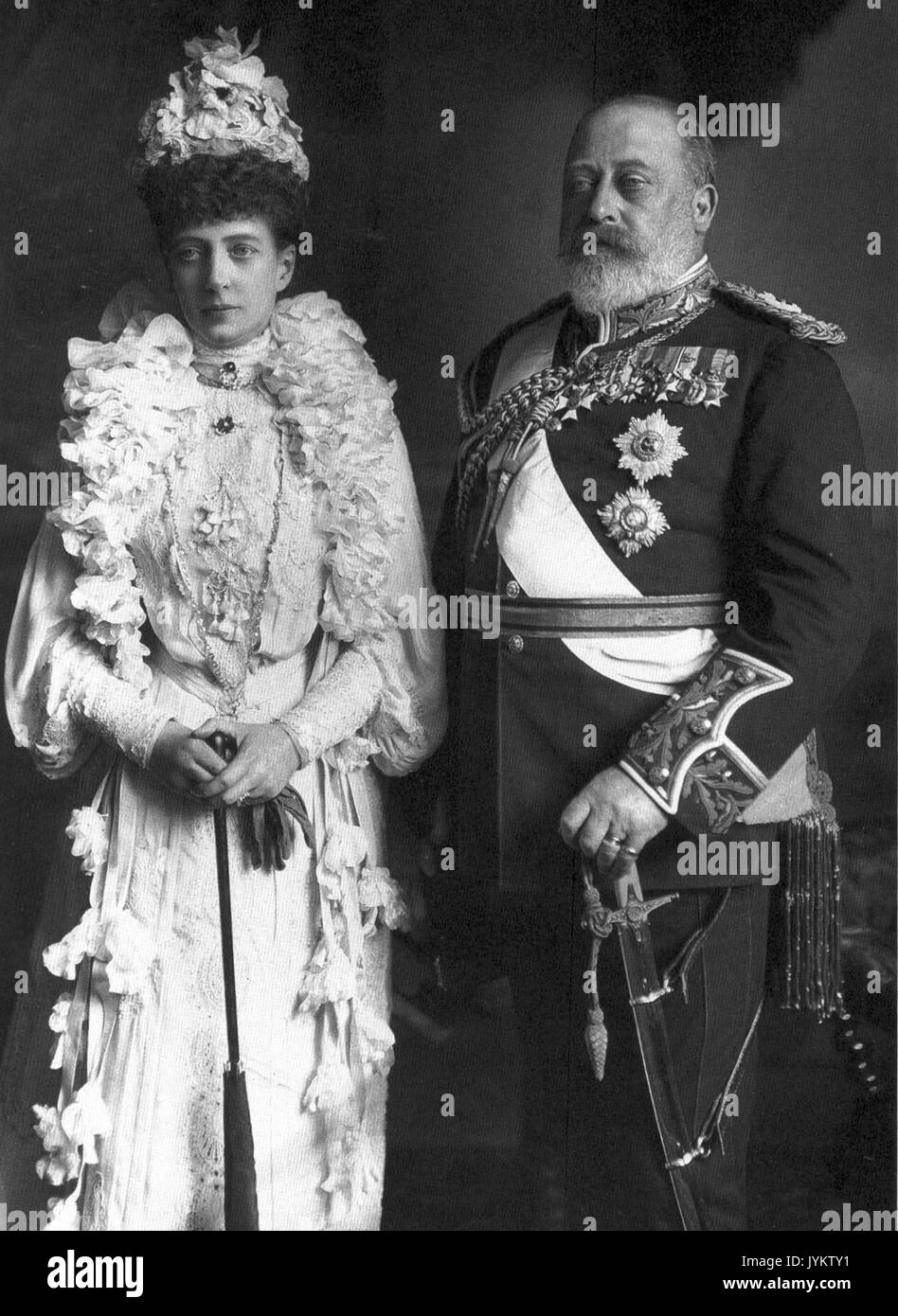 Koningin Alexandra en Koning Edward Stock Photo - Alamy