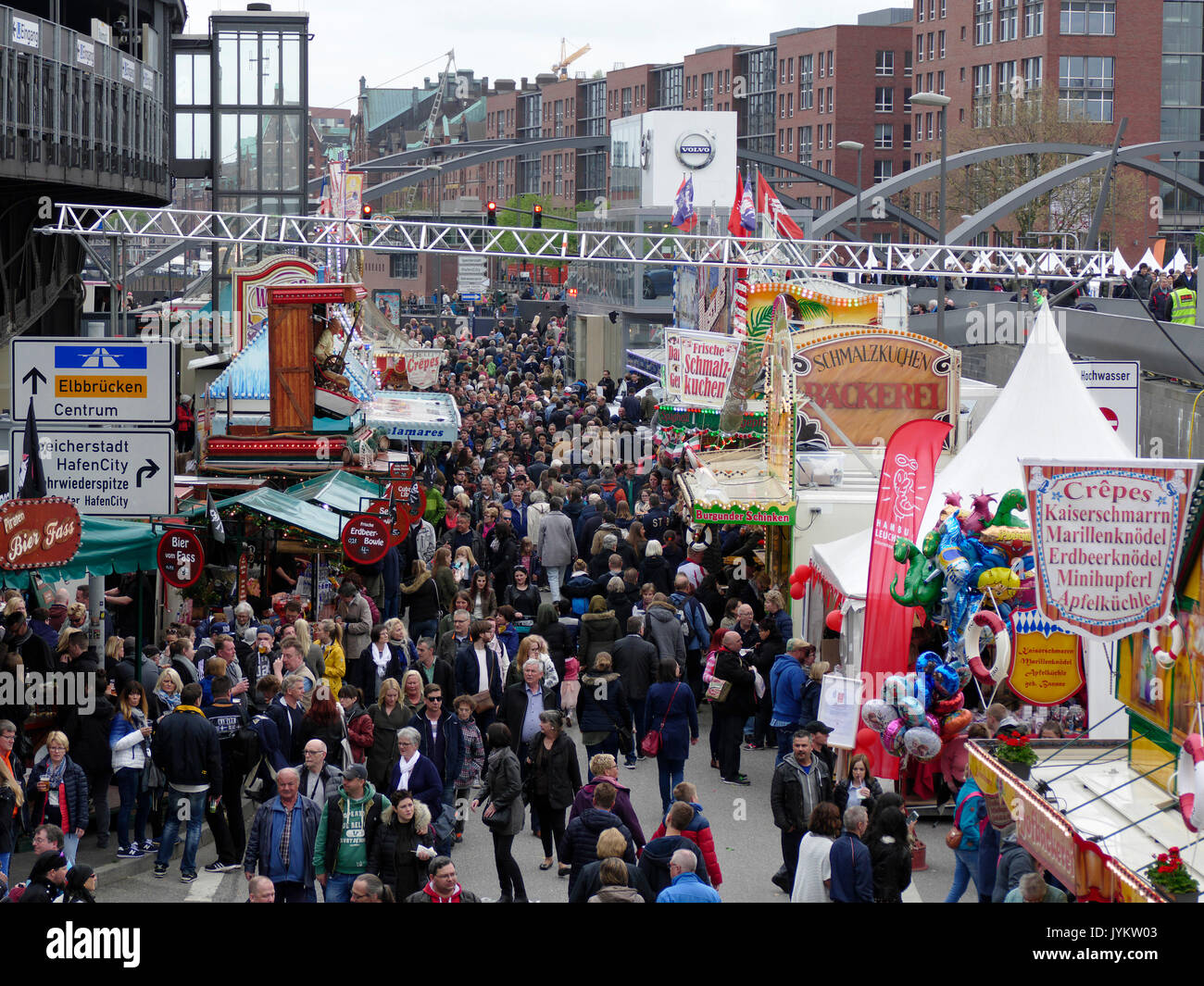 Germany Hamburg Hafengeburtstag Birthday Festival in May Stock Photo