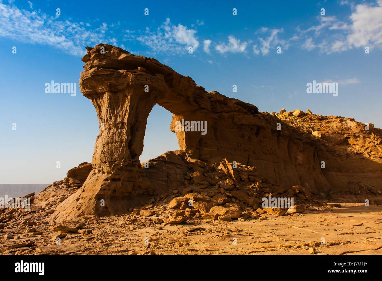 The Natural Arch of Riyadh, Saudi Arabia Stock Photo