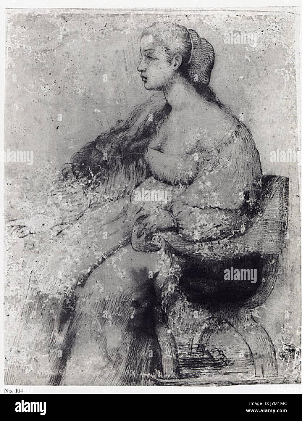 Painting subject seated figure hi-res stock photography and images - Alamy