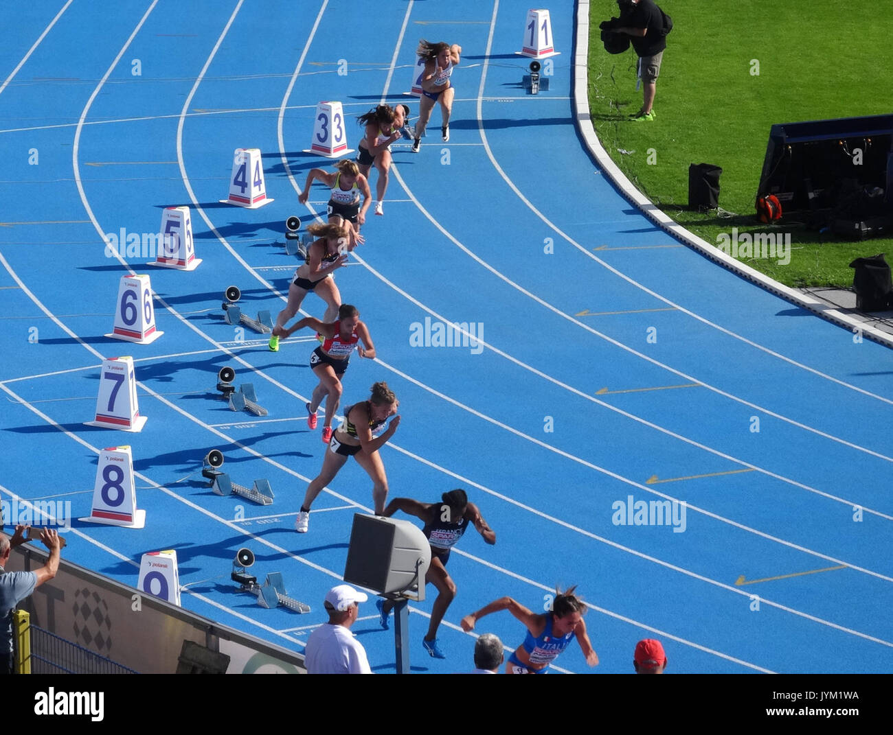 2017 European Athletics U23 Championships, 200m heptathlon women9 13 07 2017 Stock Photo