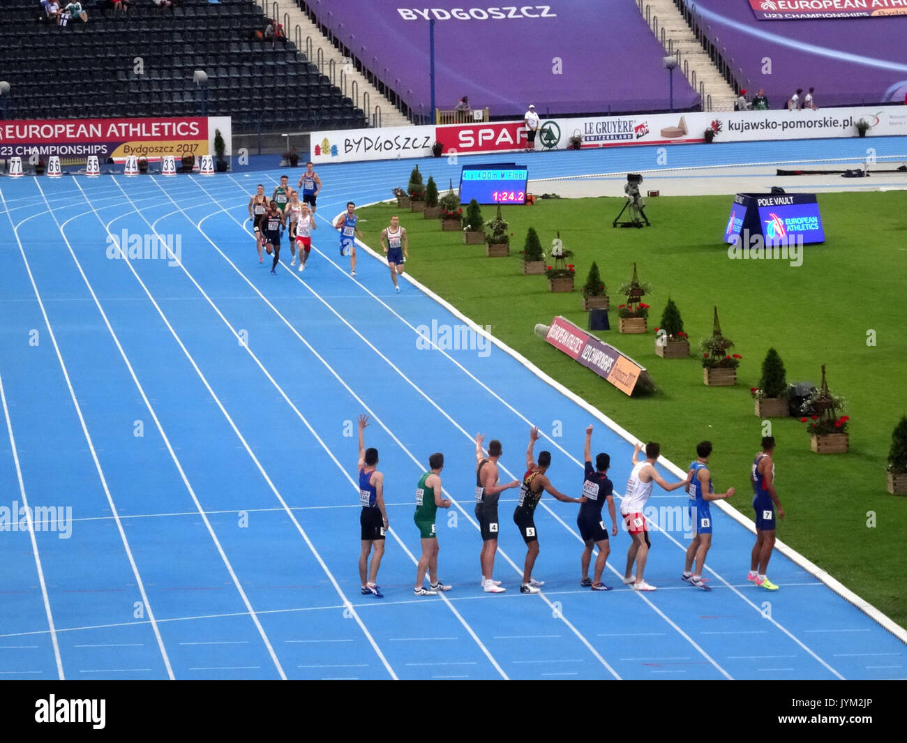 2017 European Athletics U23 Championships, 4x400m relay men final 7 16 07 2017 Stock Photo Alamy