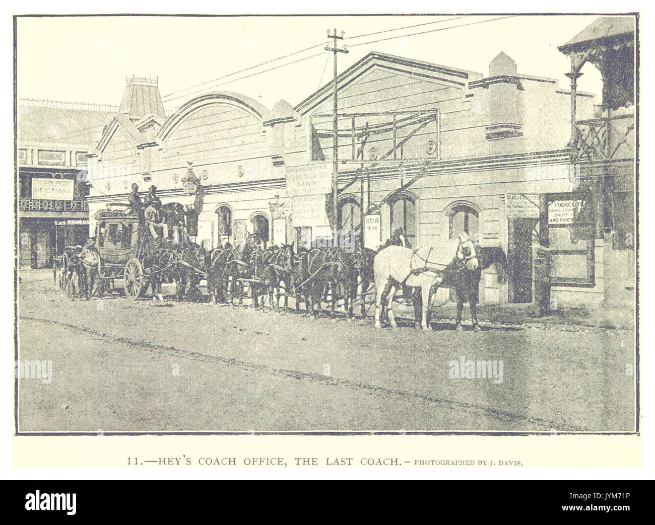 JOBURG (1893) HEY's Coach Office, the last coach Stock Photo