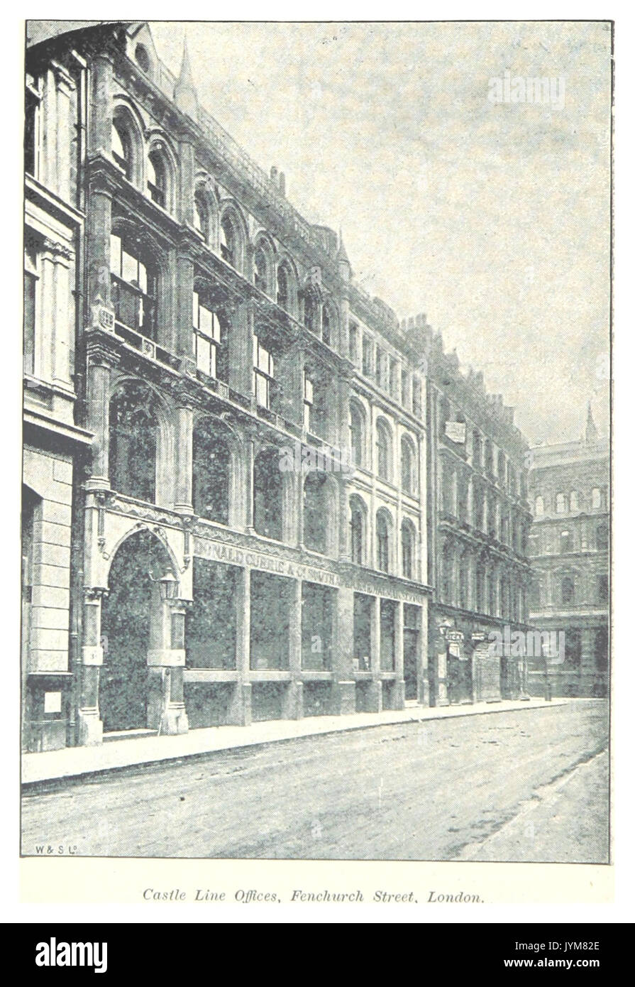 Salmond(1896) pg018 Castle Line Office, Fenchurch Street, London Stock Photo