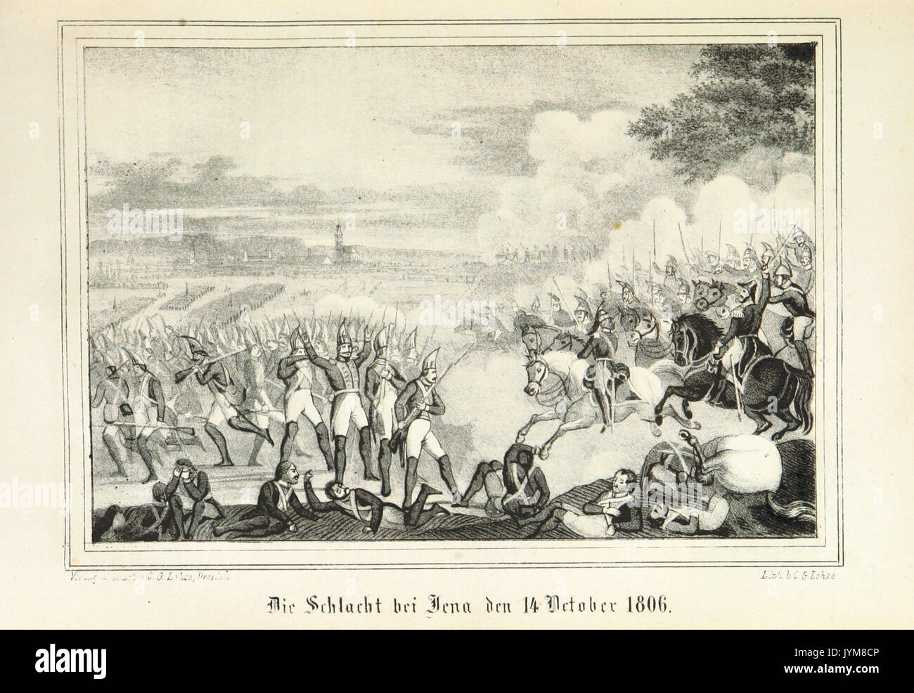 Sachsen 1805 1815 pg29 Die Schlacht bei Jena den 14. Oktober 1806 Stock