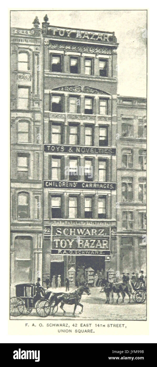 (King1893NYC) pg866 F.A.O. SCHWARZ, 42 EAST 14TH STREET, UNION SQUARE Stock Photo