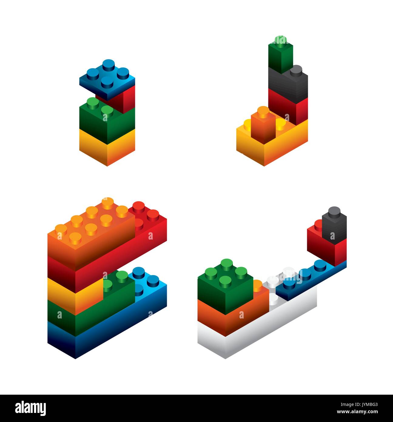 blocks to build design Stock Vector Image & Art Alamy