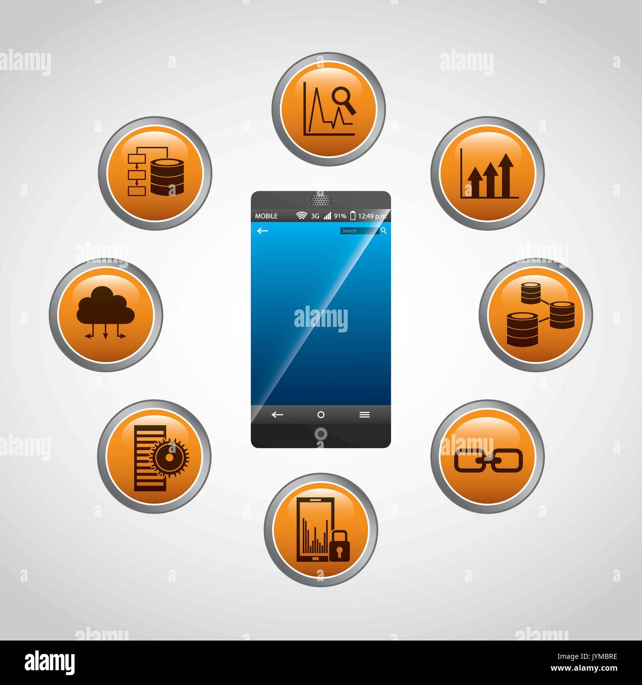 data storage design Stock Vector Image & Art - Alamy