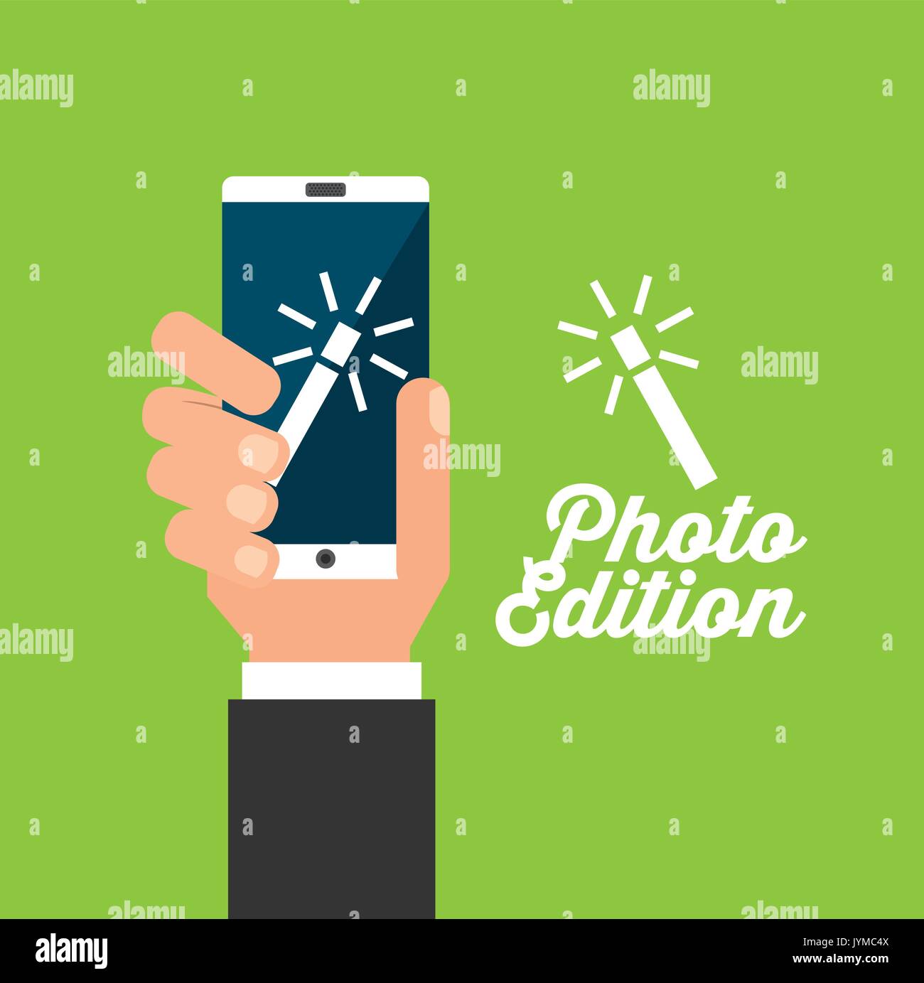 photo edition design  Stock Vector