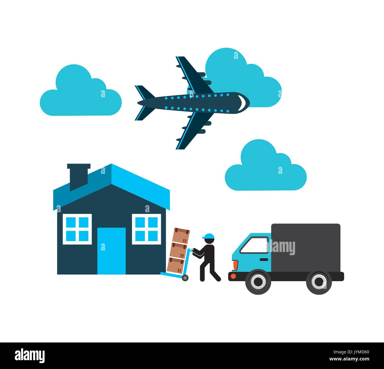 delivery service design Stock Vector Image & Art - Alamy