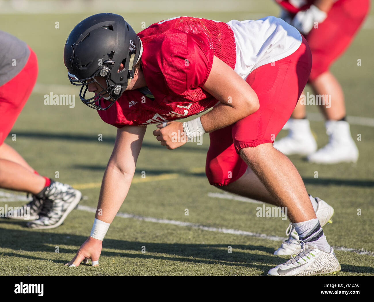 Football action with Shasta vs. Foothill High School in Palo Cedro