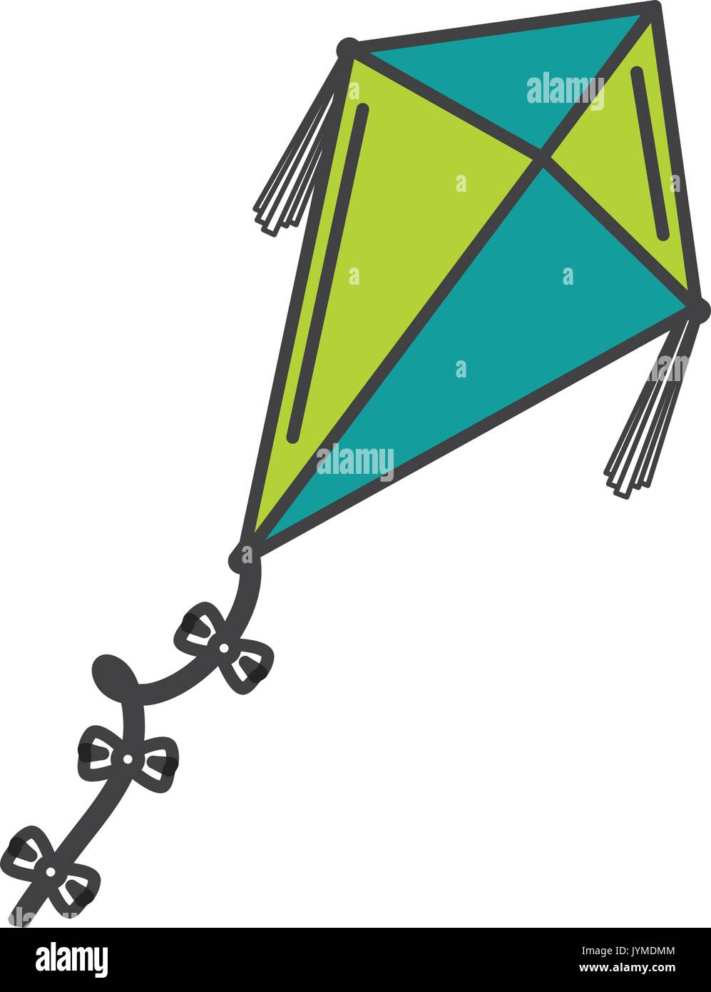 kite flying isolated icon vector illustration design Stock Vector Image ...