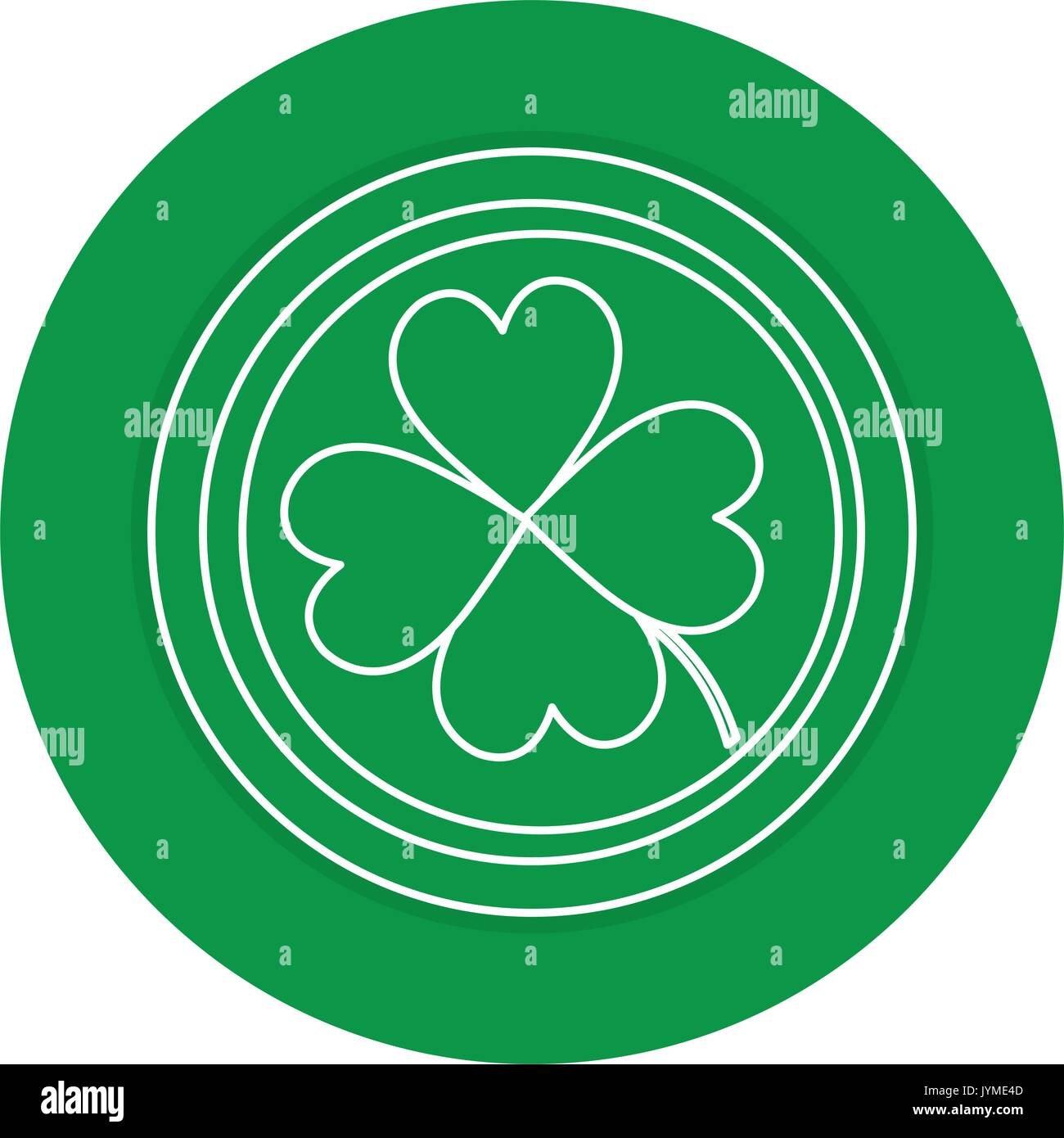 coins with clovers icon vector illustration design Stock Vector Image ...
