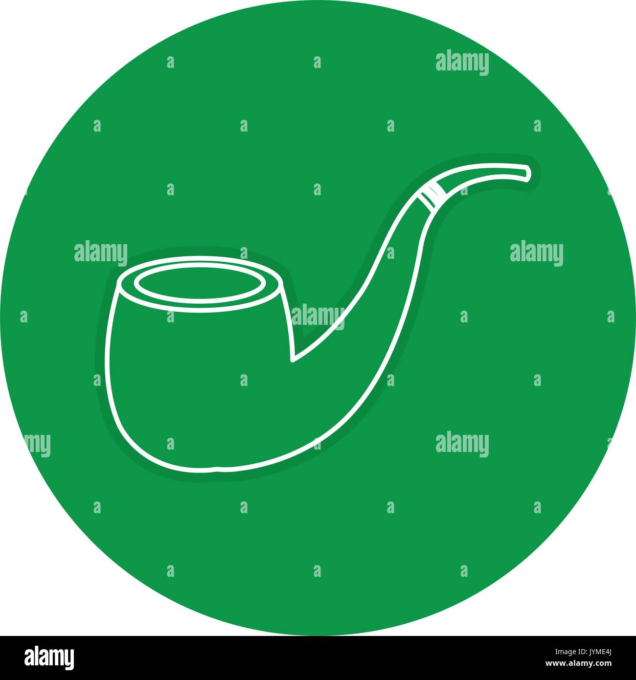 Wooden pipe isolated icon vector illustration design Stock Vector Image ...