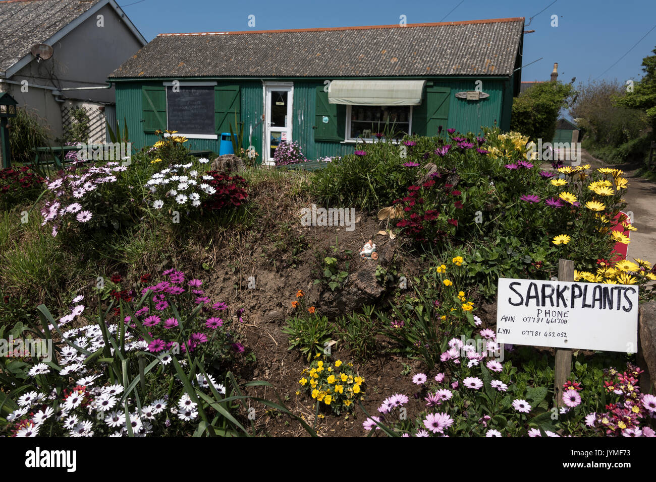 A small village store on the Island of Sark in the Channel Islands, Britain Stock Photo