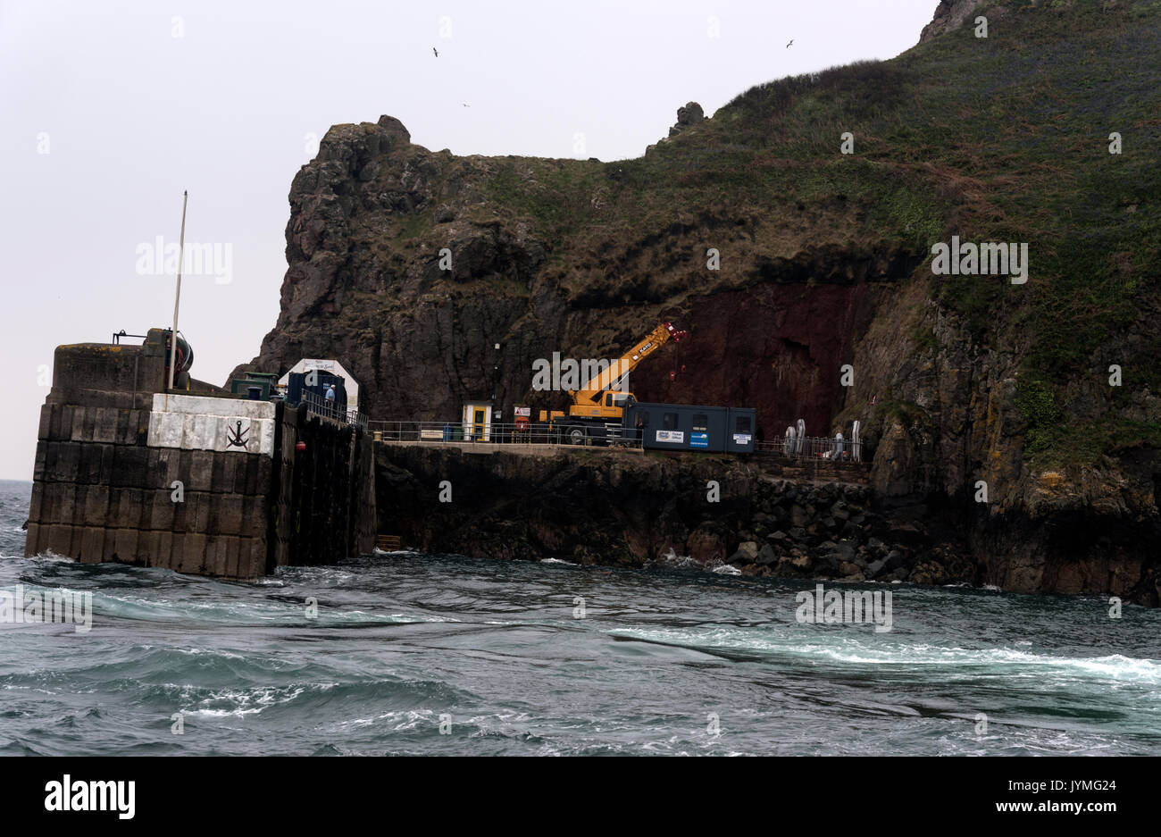 Sark harbour on the Isle of Sark, Bailiwick of Guernsey in the Channel Islands, Britain Stock Photo