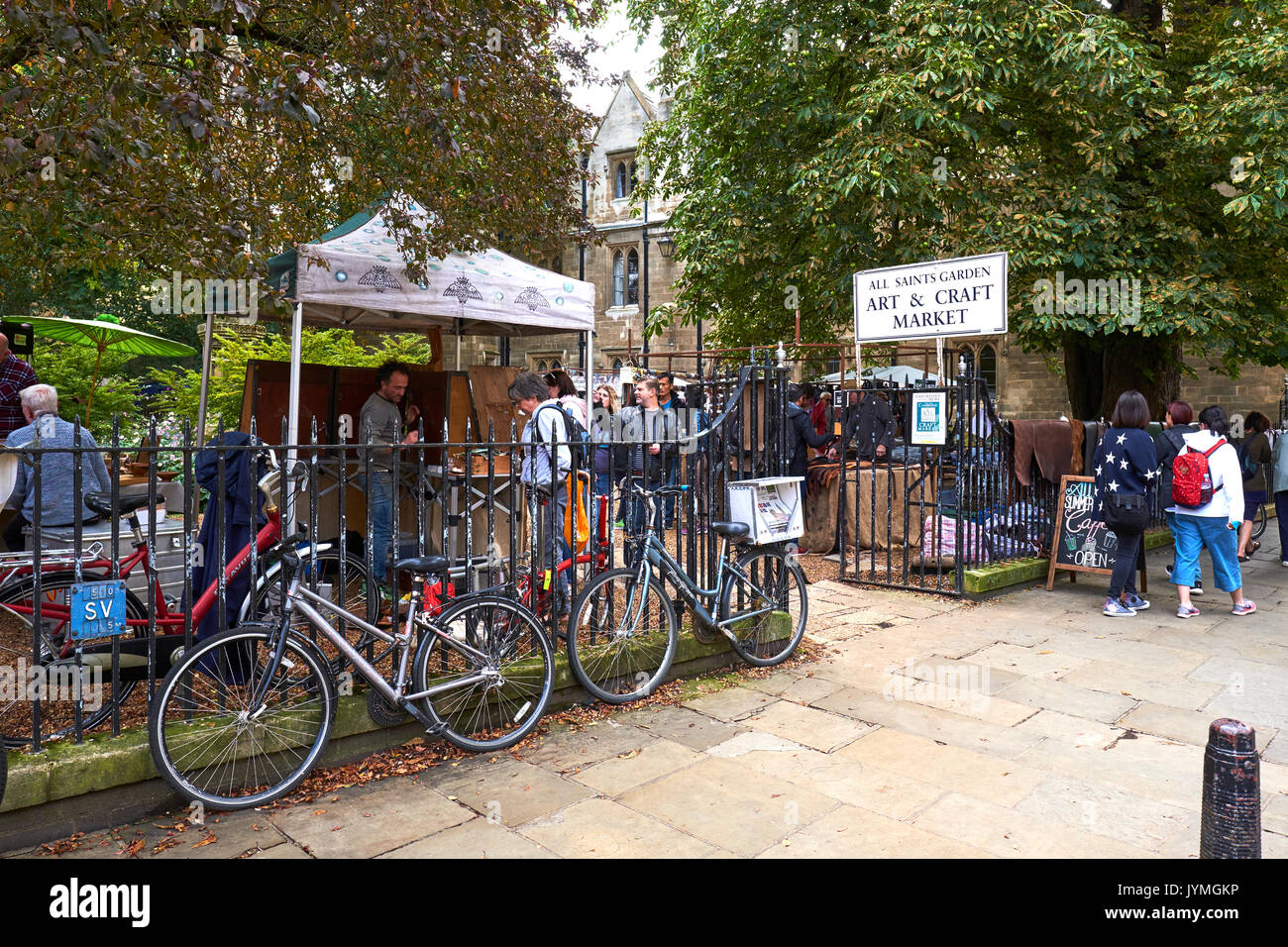 Art And Craft Market, All Saints Garden, Trinity Street, Cambridge, UK