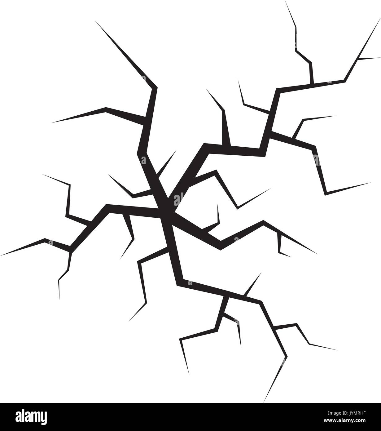 Fracture or crack for your design. Vector abstract backdrop Stock Vector