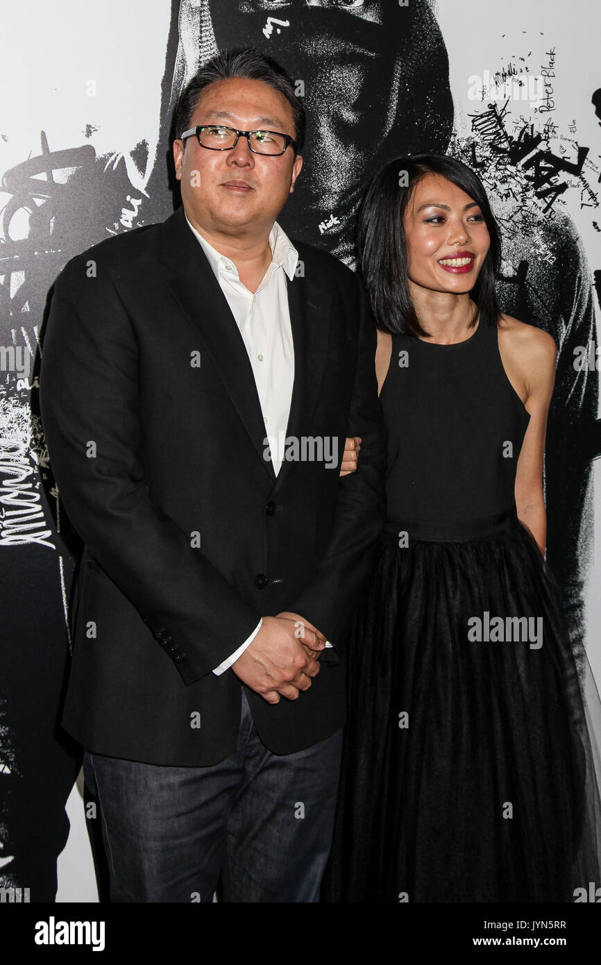 NEW YORK, NY - AUGUST 17: Producer Roy Lee with guest attends the 'Death Note' New York premiere