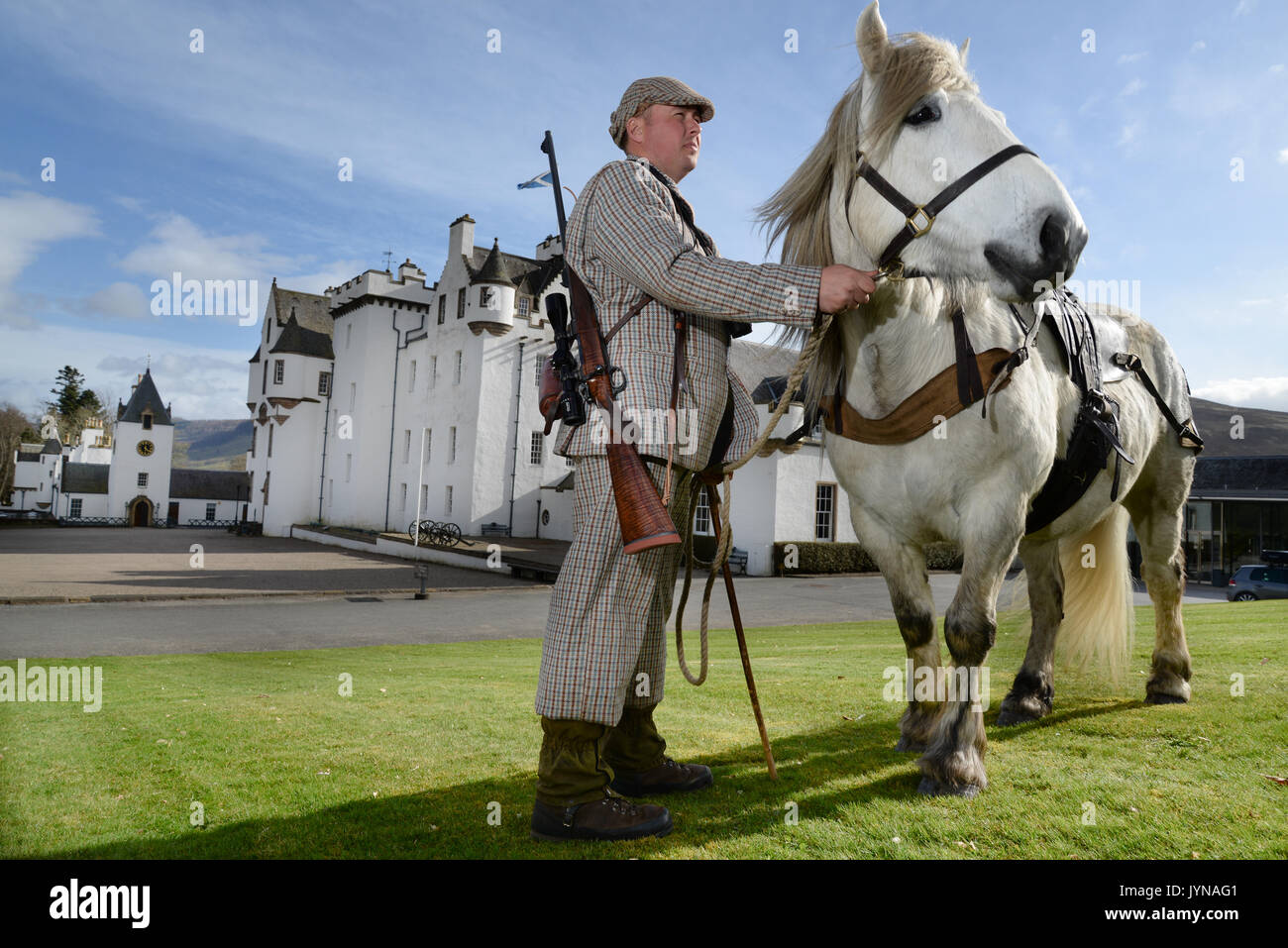 Deer stalking on the Blair Atholl estate in Scotland Stock Photo Alamy