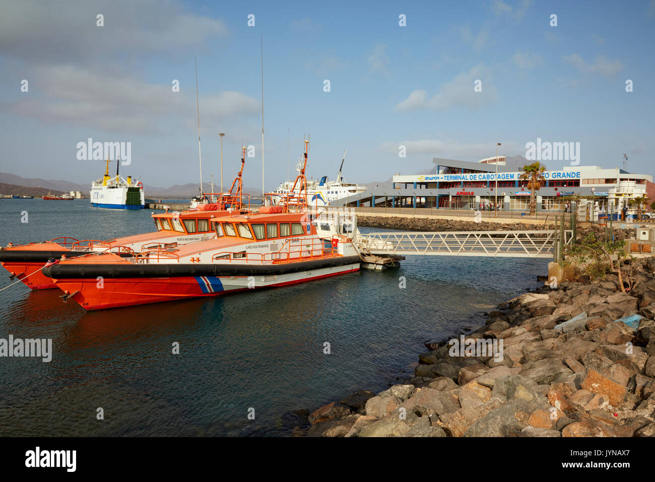 Ferry Terminal, Mindelo, Sao Vicente, Cape Verde (Cabo Verde), Africa Stock  Photo - Alamy