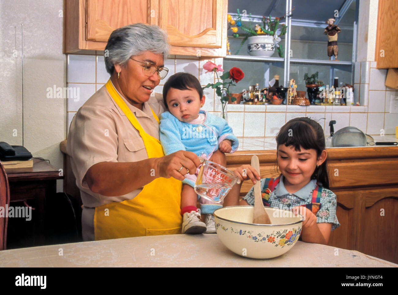 Help From Grandmother Grandmother Grandchild Help Helps Helping Child
