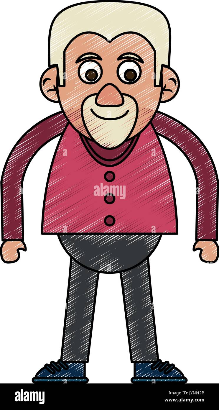 old man vector illustration Stock Vector Image & Art - Alamy