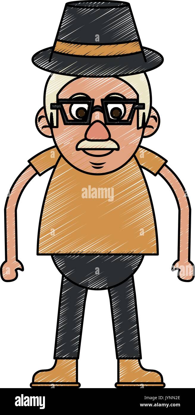 old man vector illustration Stock Vector Image & Art - Alamy
