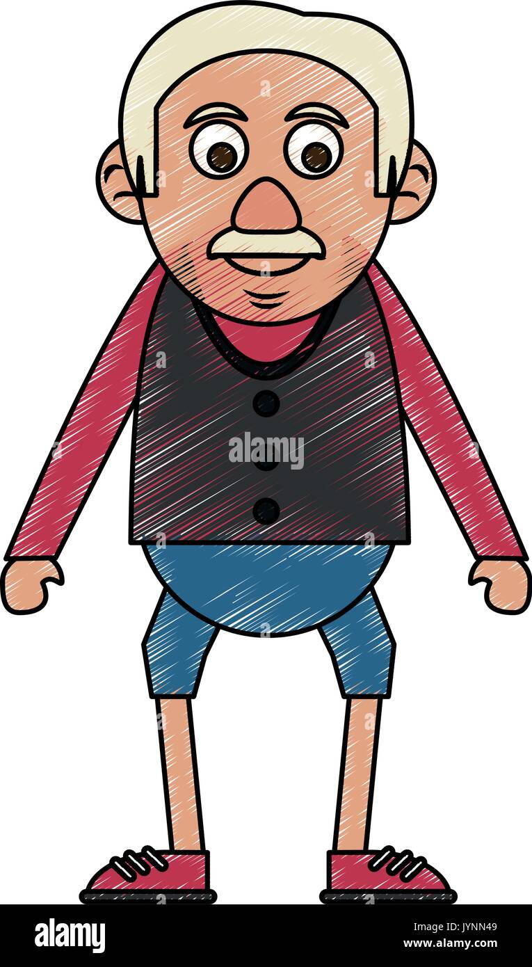 old man vector illustration Stock Vector Image & Art - Alamy