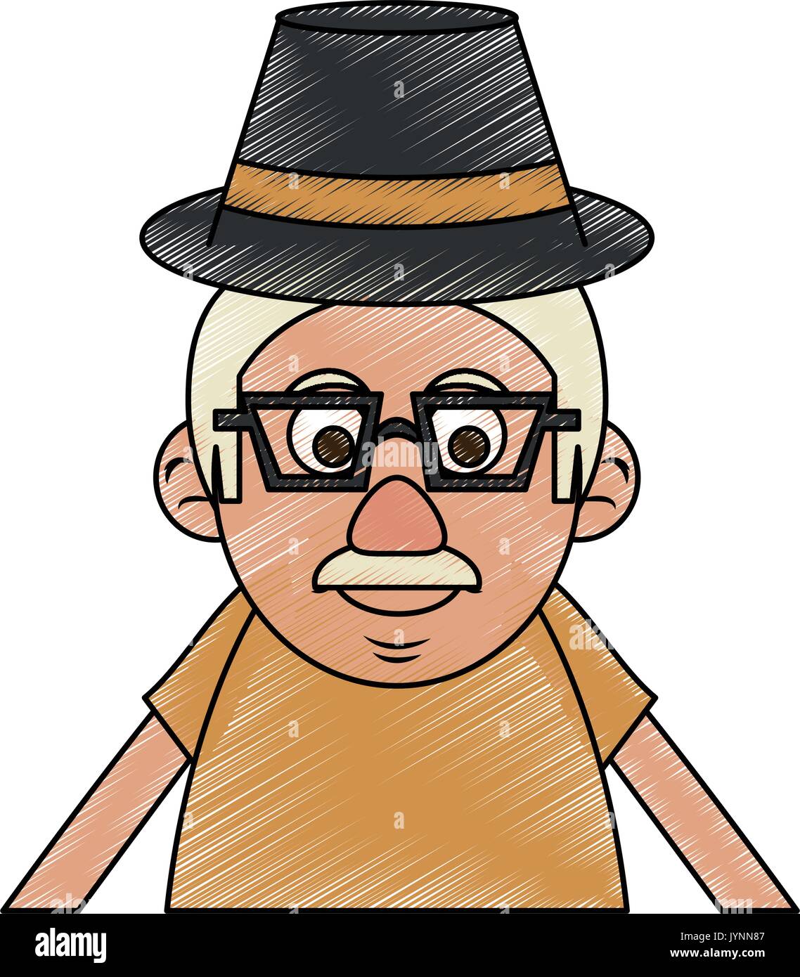 old man vector illustration Stock Vector Image & Art - Alamy