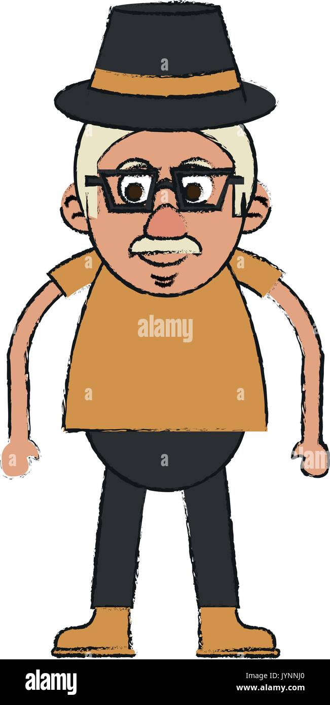 old man vector illustration Stock Vector Image & Art - Alamy