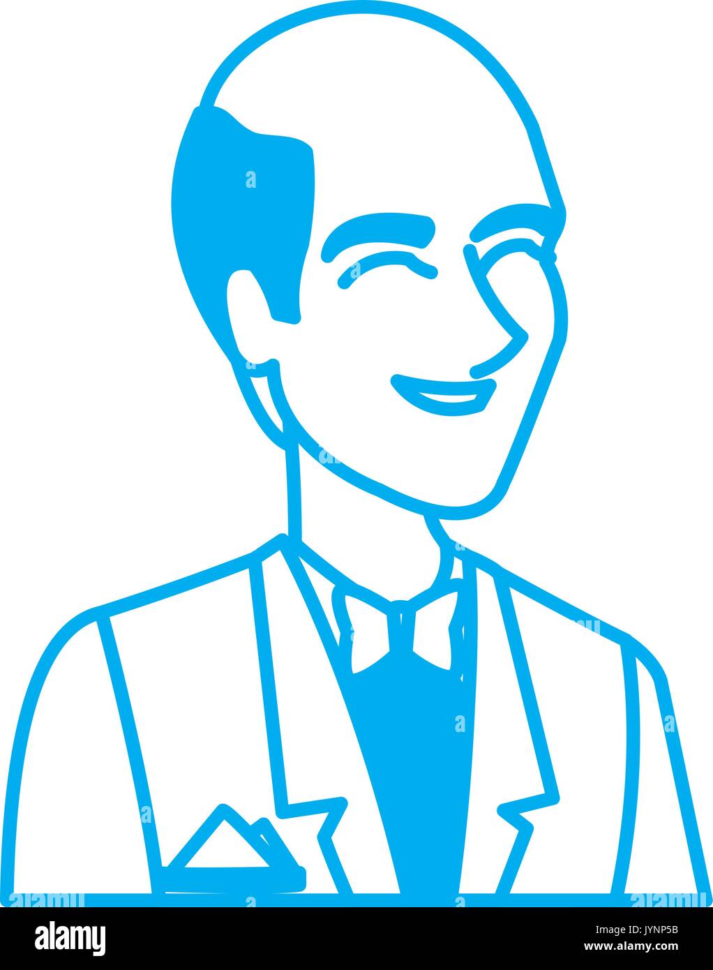 portrait happy groom in a wedding suit laughing Stock Vector Image ...